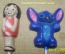 309sp Hawaiian Girl and Friend Chocolate or Hard Candy Lollipop Mold 309sp Hawaiian Girl and Friend Chocolate or Hard Candy Lollipop Mold